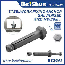 M8X14X70mm Factory Direct Galvanised Heating Expansion Hex Anchor Bolt